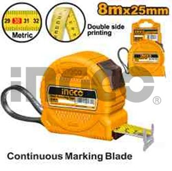 INGCO Рулетка измерительная 8мх25мм/ корпус ABS-пластик
