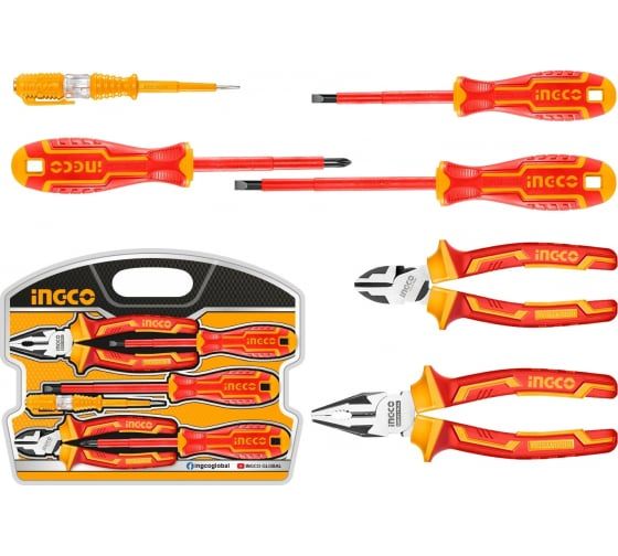 INGCO Набор диэлектрического инструмента INDUSTRIAL 6 шт