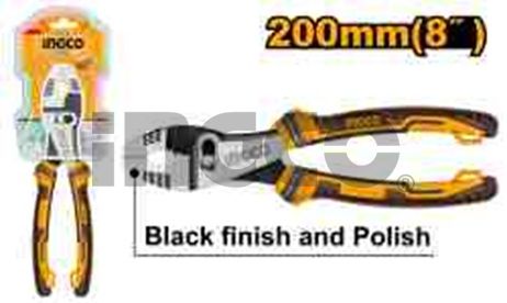 INGCO Клещи переставные INDUSTRIAL 200мм 8" Cr-V