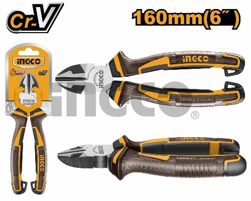 INGCO Кусачки боковые INDUSTRIAL 160мм 6" Cr-V