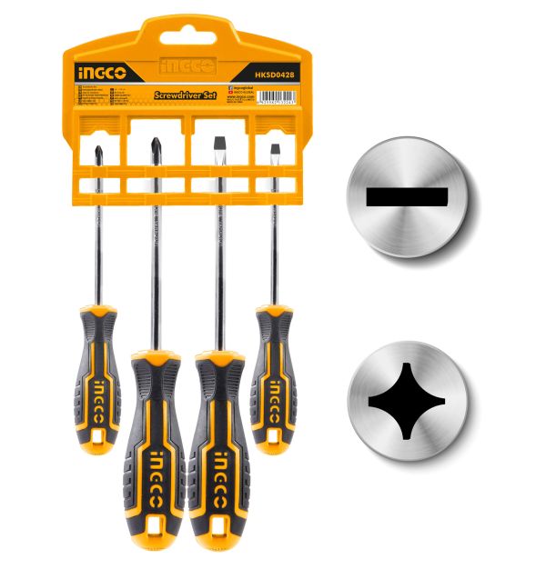 INGCO Набор отверток 4 шт Super Select