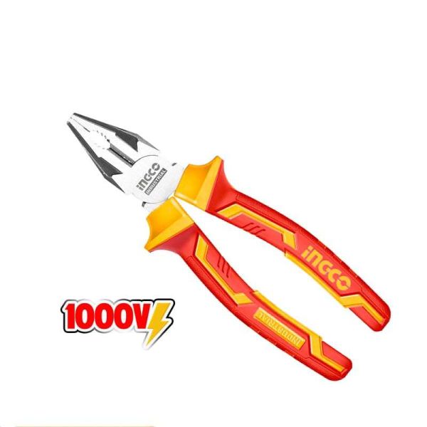 INGCO Плоскогубцы комбинированные диэлектрические INDUSTRIAL 180мм 7"