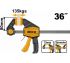 INGCO Струбцина быстрозажимная INDUSTRIAL 36" 80х900 мм
