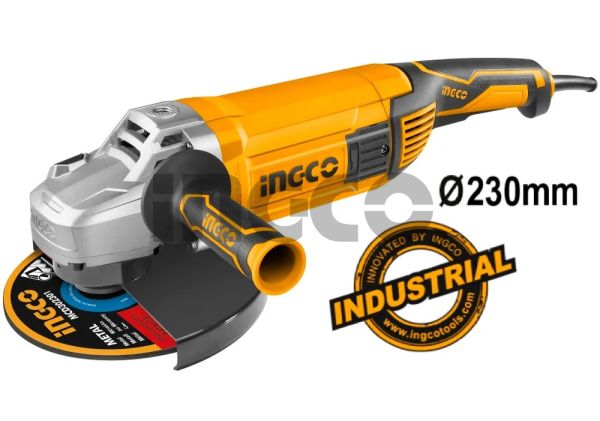 INGCO Машина углошлифовальная INDUSTRIAL Ø230 мм 2200W