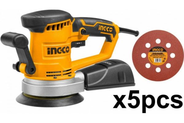 INGCO Машина эксцентриковая шлифовальная 450 Вт 150мм