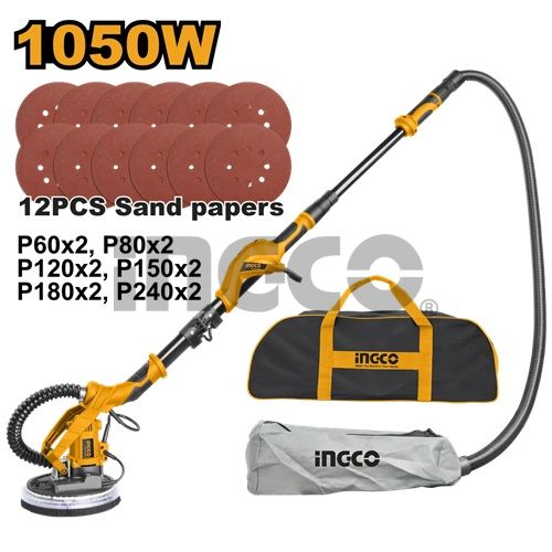 INGCO Шлифмашина для стен SUPER INDUSTRIAL 1050Вт