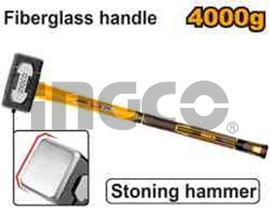 INGCO Кувалда с фибергласовой ручкой 4 кг. SUPER INDUSTRIAL