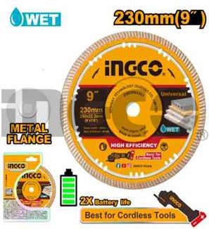 INGCO Диск алмазный ультратонкий INDUSTRIAL 180х10х22.2 мм