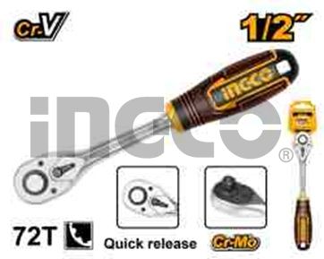 INGCO Ключ трещоточный INDUSTRIAL 1/2"