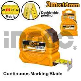 INGCO Рулетка измерительная 3мх16мм/ корпус ABS-пластик