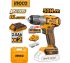 INGCO Дрель-шуруповерт аккумуляторная безударная Li-Ion INDUSTRIAL 20W 2Ач 2шт /50Нм/15+1