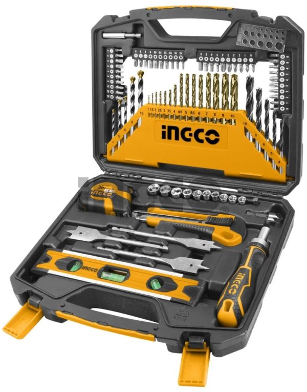 INGCO Набор сверл и бит INDUSTRIAL 86 предметов
