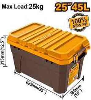 INGCO Инструментальный пластиковый ящик 25" 45L